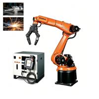 Station de soudage stable KUKA avec bras de robot industriel à 6 axes et portée de 1840 mm, dotée d'un positionneur pour le soudage et le revêtement