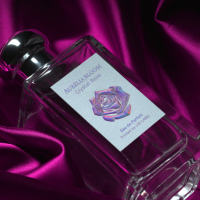 Étiquettes personnalisées de luxe pour flacons de parfum, imperméables, imprimées recto-verso, avec estampage holographique et gaufrage, autocollantes