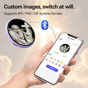 Thẻ nhân viên tình nguyện nhà thờ AI Beambox màn hình cảm ứng EBadge quà tặng hội thánh Kitô giáo trưng bày Giáng sinh tôn giáo ghim cài áo - Product Image 3