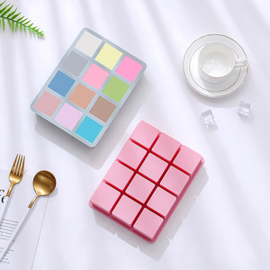 OEM ODM Professional Food Grade Diy Baby Food <b>Small</b> Square <b>Chocolate</b> <b>Bars</b> Silicon Molds - Product Image 1