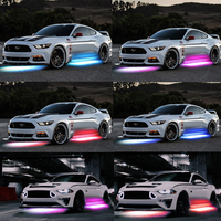 Bandes lumineuses flexibles pour châssis de voiture 12v, lumières LED RGB pour voiture, éclairage décoratif d'ambiance, système d'éclairage sous le châssis de voiture, accessoires
