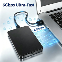 Nouvel Boîtier Externe pour Disque Dur en Plastique de Haute Qualité 2,5 Pouces USB 3.0 pour SATA III 6 Gbps, Étui Portable pour SSD OEM