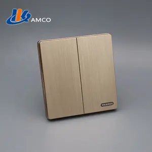 HKAMCO 2gang switch golden colour