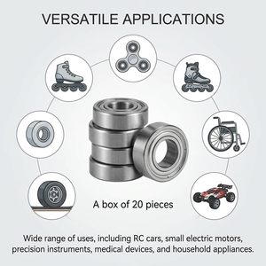Roulement à billes à gorge profonde hybride en acier inoxydable Micro R188 pour Fidget Spinner <span class=keywords><strong>Yoyo</strong></span> jouet modèle planches à roulettes patins à roulettes - Product Image 5