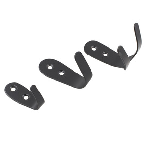 Crochets muraux en acier inoxydable Jin Aoding, noirs, robustes, pour manteaux et clés, accessoire de quincaillerie - Product Image 1