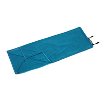Doublure de camping en soie de coton lavable et ultralégère personnalisée Drap de voyage portable en polyester emballé dans un sac pour l'extérieur