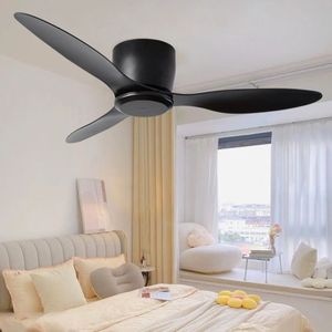 Ventilador de Techo Empotrado de 52 Pulgadas con Motor de 3 Aspas, Flujo de Aire Reversible, Control Remoto, Sin Luz, para Sala de Estar, Cocina, Dormitorio - Product Image 5