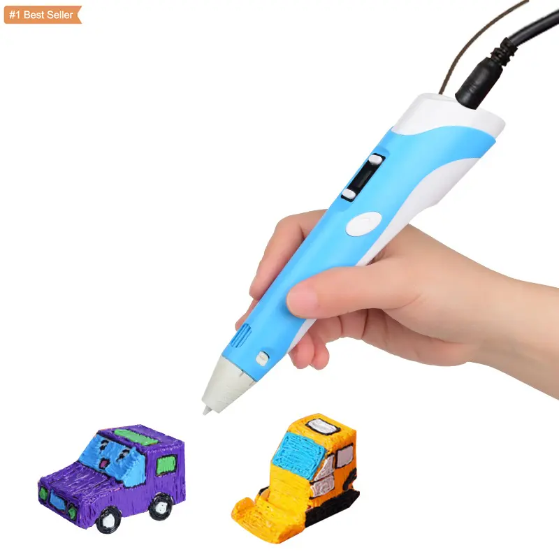 Jumon DIY 3D Pen Print Color Painting Doodler Créer un stylo d'impression 3D pour enfants OLED Display Gel Printer PLA/ABS Filament