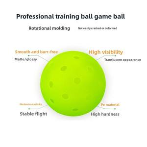 SonicSpeed Professional Grade Pickleballs With Optic Yellow Easy-To-See For School Physical Education Value 24 Pack <b>Net</b> <b>Bag</b> - Product Image 5