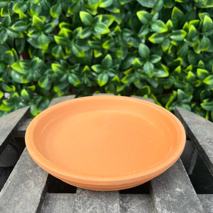 Assiettes et soucoupes en terre cuite standard, faites à la main, en argile naturelle, parfaites pour servir du thé, du café, des collations, des apéritifs et pour une table rustique. - Product Image 3