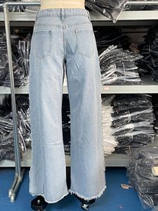 Nouveau Jean Populaire Ample à Empiècements et Découpes Latérales, Coupe Large et Longue, Tendance - Product Image 6