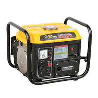 2-Takt Luftgekühlter 650W Mini Tragbarer Benzingenerator mit Seilzugstarter und 4L Kraftstofftank