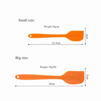 Spatule en silicone antiadhésive résistante à la chaleur de conception monobloc personnalisée de 11 pouces grattoirs flexibles sans couture pour la cuisson et la pâtisserie