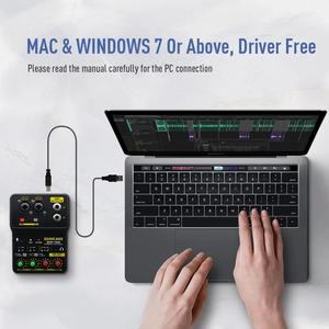 Console <span class=keywords><strong>de</strong></span> <span class=keywords><strong>mixage</strong></span> audio mini 2 canaux SONICAKE, carte son, studio DJ, enregistrement musical, karaoké à domicile, compatible <span class=keywords><strong>PC</strong></span>, QAI-100 - Product Image 5