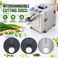 Machine de découpe automatique de légumes commerciale 150W pour oignon vert, ciboulette, poireau, ail et pousses de légumes