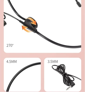 Micro-casque filaire Jack 3.5mm avec rotation 270 pour chanter en parlant l'enseignement des présentations de coaching - Product Image 6