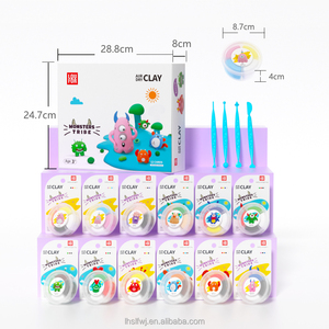 Kit de Arcilla Seca al Aire Monsters Tribe, Arcilla de Modelar Ultraligera No Tóxica con 12 Tarjetas de Tutoriales y Herramientas, Regalo de Halloween para Niños - Product Image 3