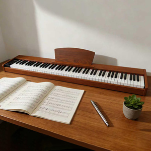 Piano Digital Profesional Beisite OEM de 88 Teclas con Peso Real para Principiantes, Piano Eléctrico con <span class=keywords><strong>Teclado</strong></span> Doble, Pedal de Sustain y Grabación - Product Image 1