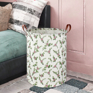 Fabric Large Capacity <b>Foldable</b> Dirty Clothes Storage <b>Basket</b> for Household Bathroom-Durable Eco-Friendly 37x25x32cm - Product Image 3