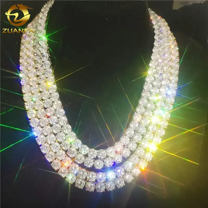 Toptan Hip Hop Bling takı 3mm 4mm 5mm 16 "18" 20 "22" 24 "CZ Out buzlu tenis kolye takı tenis zinciri