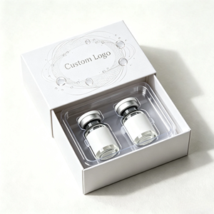 Caja <span class=keywords><strong>de</strong></span> Embalaje Personalizada con Cajón Deslizante, Caja <span class=keywords><strong>de</strong></span> Cartón Plegable <span class=keywords><strong>para</strong></span> Péptidos y Ampollas <span class=keywords><strong>de</strong></span> 3 ml, Caja <span class=keywords><strong>de</strong></span> Papel Cosmética <span class=keywords><strong>para</strong></span> 2 Viales - Product Image 2