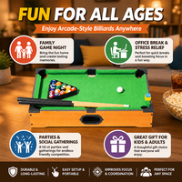 Mini table de billard de bureau, jeu de billard pour la maison, les soirées en famille, le bar, le bureau, jouet interactif, cadeau pour enfants et adultes