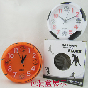 Sáng Tạo bóng rổ bóng đá hình dạng đồng hồ báo thức 3D stereo kỹ thuật số trẻ em sinh viên món quà nhỏ đồng hồ báo thức - Product Image 4