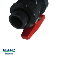 DIN ANSI Raccords de tuyauterie en PVC Plastique Double True Union Valve Pvc Hydraulique Contrôle de pression Industrielle Robinet à boisseau sphérique Prise pour l'eau