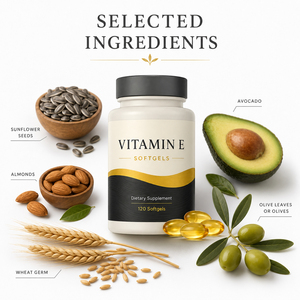 Vitamine E Naturelle Pure en Gros 400 UI Extrait Supplémentaire Tocotriénols 300 mg Antioxydant Adulte Gélules Souples 60 Unités Support ODM/OEM - Product Image 5