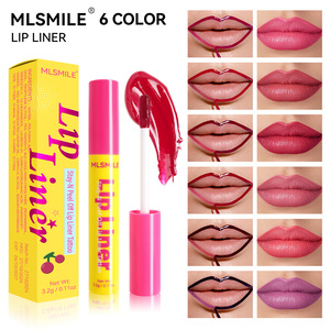 MLSMILE ลิปไลเนอร์แบบลอกออกได้ 6 สีใหม่ กันน้ำ ติดทนนาน ลิปทินท์แบบลอกออกได้ ลิปสติกแบบลอกออกได้ ลิปกลอส - Product Image 3