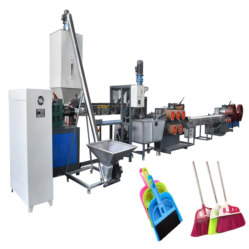 पीईटी monofilament यार्न बनाने की मशीन प्लास्टिक ब्रश/झाड़ू रेशा उत्पादन लाइन