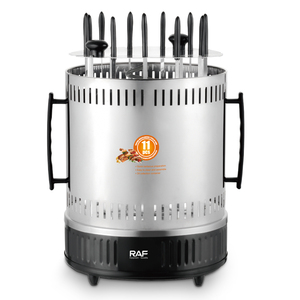 Rôtissoire RAF 1500W en acier inoxydable de haute qualité avec 11 brochettes rotatives pour kebab et barbecue - Product Image 1