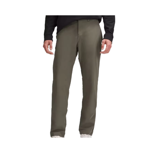 Pantalones de Verano para Hombre de Lujo, Alta Calidad, 100% Algodón, Casuales, Lisos, de Color Sólido, de Tiro Medio, Pierna Recta, Cierre de Cremallera, Secado Rápido para Exteriores - Product Image 4