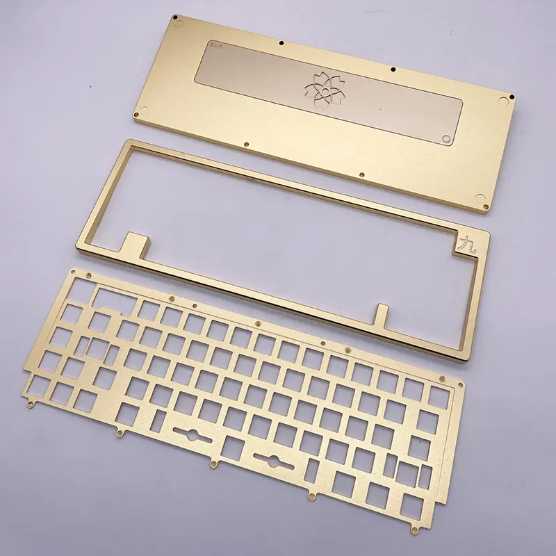 Kursi Keyboard Mekanis Keyboard 40% 75% 65% GH60 GK61 GK64 108/104/87 Tombol Casing dan Plat Berat CNC Mesin Aluminium Kustom