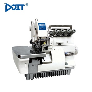 Machine à coudre industrielle DT 700-5 à grande vitesse, 5 fils, surjeteuse plate manuelle avec moteur neuf et pied entraîneur - Product Image 4