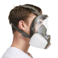 Masque à gaz GP-7 de style tactique avec filtre en silicone Respirateur de sécurité industrielle pour réponse d'urgence Gel de silice/caoutchouc