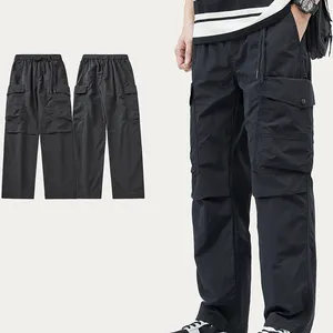 Pantalons cargo à grandes poches pour hommes Pantalons de sport slim pour hommes Streetwear Pantalons de jogging d'entraînement Premium pour la course à pied