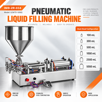 Machine horizontale entièrement automatique à double tête pneumatique de haute précision pour le remplissage de pâtes, sauces, liqueurs, liquides et huiles dans les bouteilles en plastique et en verre