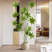 Pohon Bambu Dracaena Reflexa Lily Buatan Gaya Baru dengan Pot untuk Dekorasi Rumah
