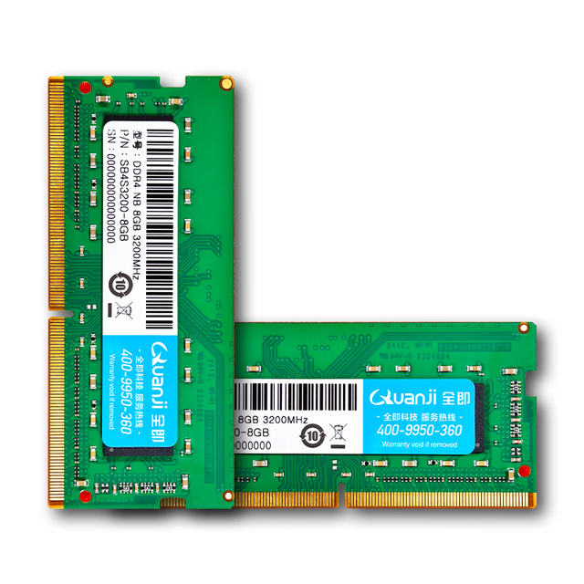 Quanji Customized SODIMM DDR4 2666/3200Mhz 8GB/16GB/32GB REG ECC Laptop RAM High Performance in Stock