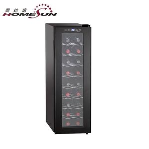 Refrigerador Termoeléctrico BCW-49 Alto y Estrecho de 49L, Refrigerador OEM con Capacidad para 18 Botellas, Puerta de Vidrio y Estante de Madera, Enfriador de Vino - Product Image 1