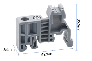 Wholesale DIN Rail Accessories: C45 End Stops, EUK Partitions & EW35 G-<b>Clamps</b> | Terminals | 35mm 50pcs - Product Image 4