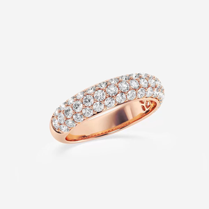 Anillo de Moda con Diamantes Cultivados en Laboratorio, Corte Redondo, 1.5 CTW, en Oro de 14K/18K, Elegante Joyería para Aniversario de Bodas - Product Image 4