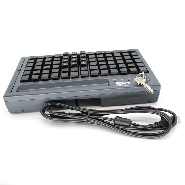 Wholesale New Compact Size LED Wired Smart USB POS Desktop Keyboard-Waterproof Programmable