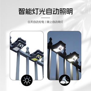 Solar <b>Clip</b> Light Led Rechargeable High Brightness Outdoor Camping Emergency Lighting - Product Image 5