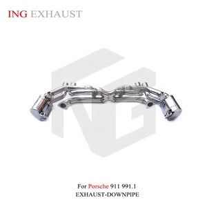 ING <span class=keywords><strong>valvola</strong></span> di <span class=keywords><strong>scarico</strong></span> Catback in acciaio inox <span class=keywords><strong>per</strong></span> Porsche 911 991.1 2013 Carrera S 3.8 - Product Image 3