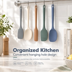 5-Piece Silicone Spatula <b>Set</b> for Baking Mixing and <b>Cooking</b> Heat Resistant 446°F Food Grade Kitchen <b>Utensils</b> Dishwasher Safe - Product Image 1