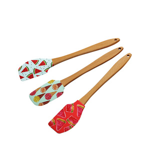 Newest Pattern Food Grade <b>Silicon</b> Spatula Kitchen Baking Gadget Cake <b>Tool</b> - Product Image 1
