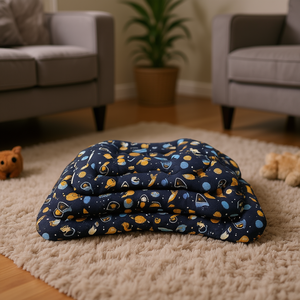 Ensemble de lit pour animaux de compagnie en coton rembourré, quatre pièces, série BM1290 - Product Image 3