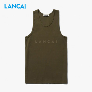 Mens Tank Tops Custom Factory Cotton <b>Blend</b> Causal Summer Gym Fit Tank Tops Custom Printing Vest for Manufacturer - Product Image 2